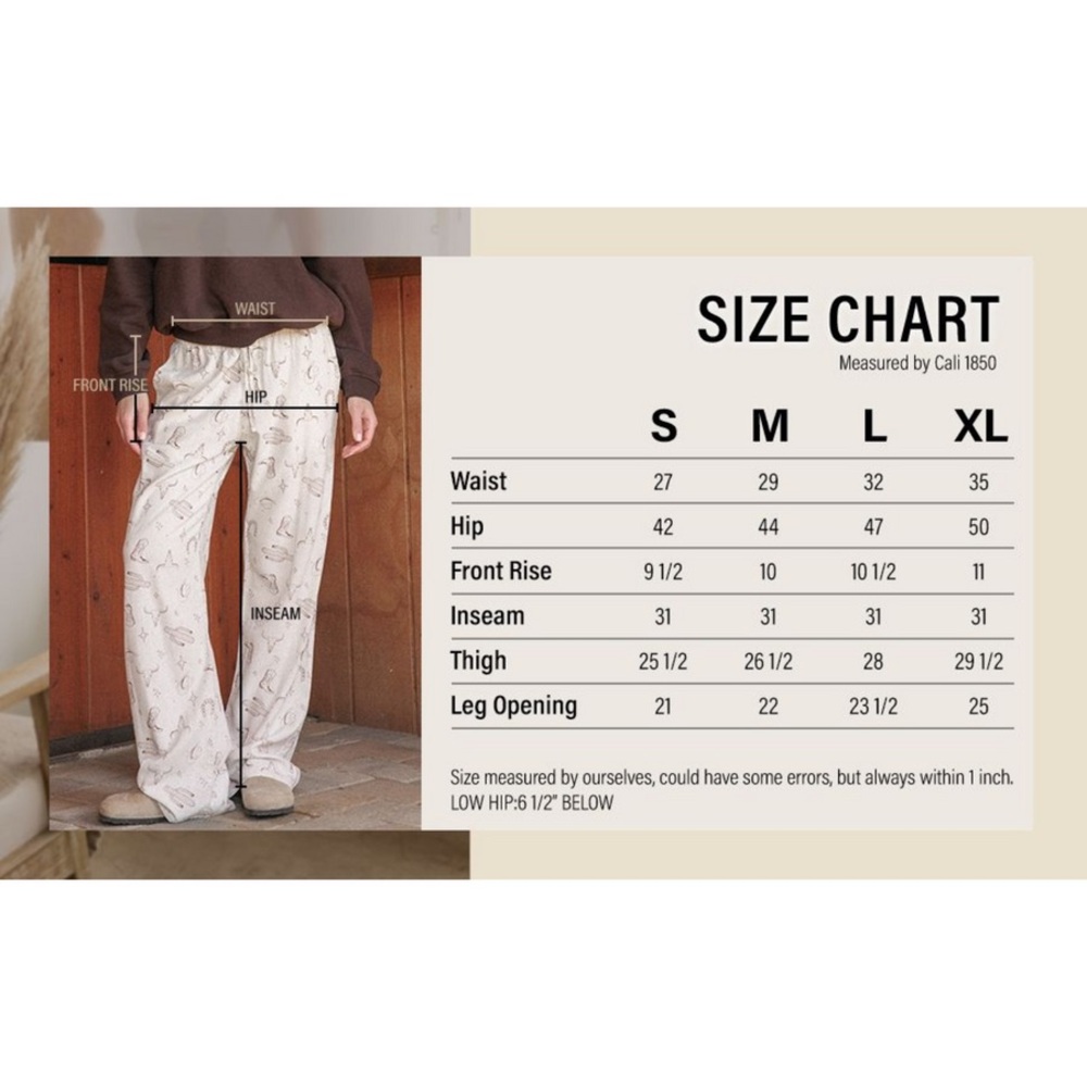 Printed Linen Pull On Pants - White - Picture 7 of 7